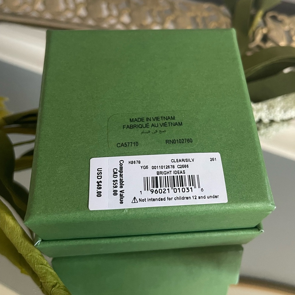 Kate Spade Bright Ideas Stud- Clear - Picture 4 of 4